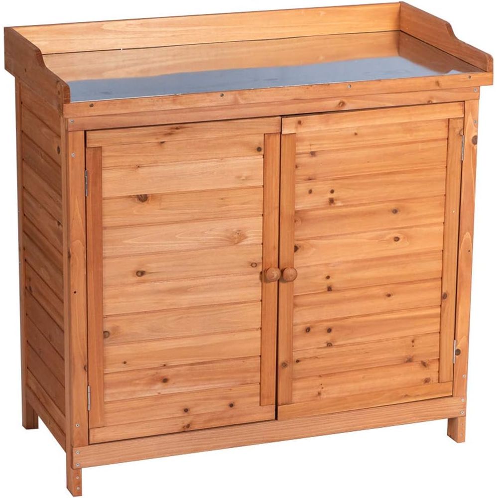Gardening Tools Toolstation - Outdoor Garden Patio Wooden Storage Cabinet