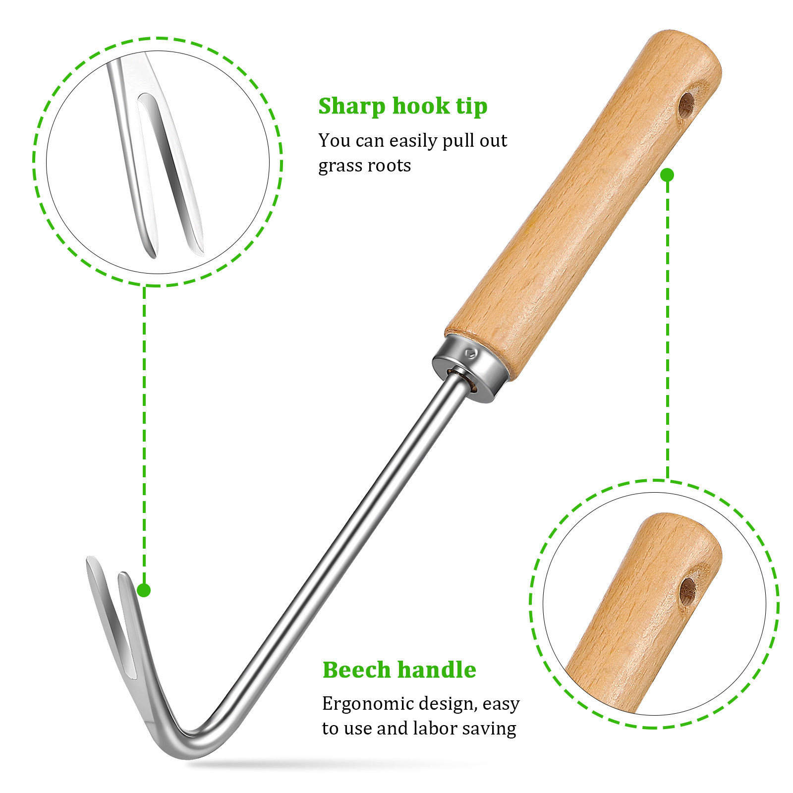 Weeder Puller Tool Stainless S - Gardening Tools To Remove Grass 评论和价格