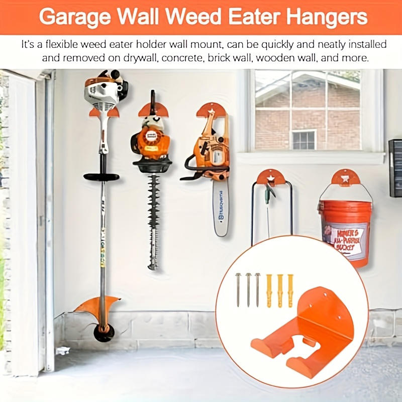 Garage Organizer Trimmer Rack  - Gardening Tools Rack 评论和价格