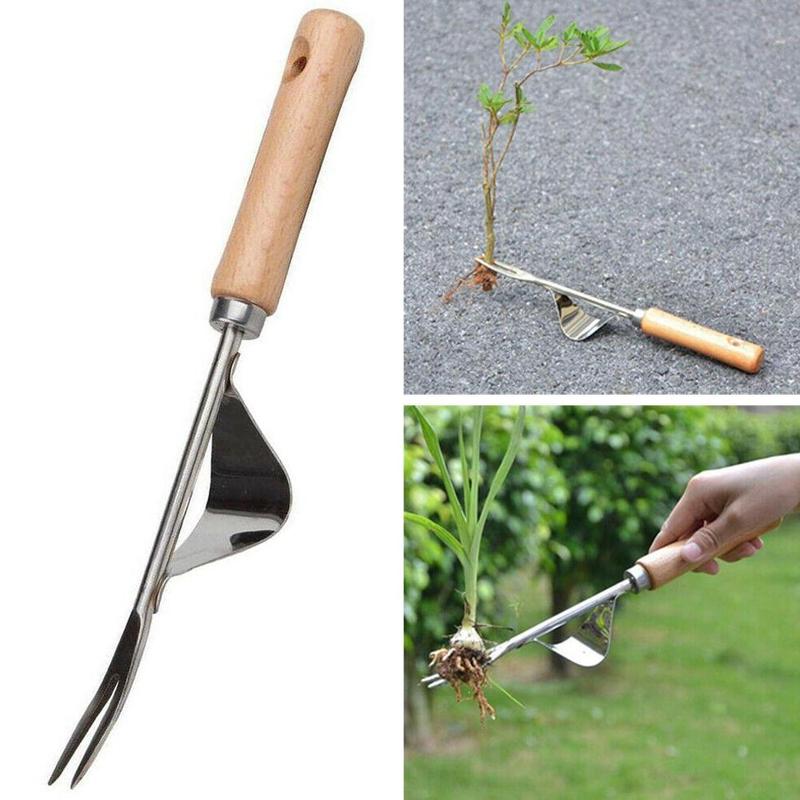 Steel Root Extractor Wooden Ha - Gardening Tools To Remove Grass 评论和价格