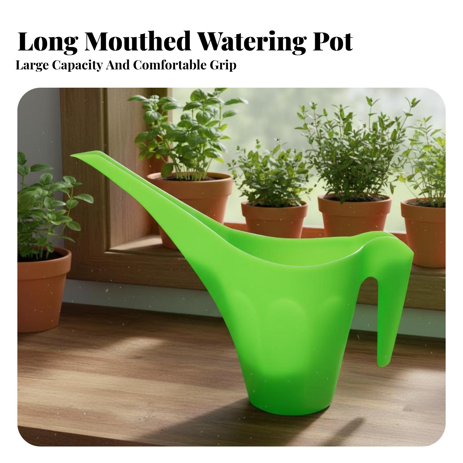 Plastic Watering Can with Spri - Watering Can Long Spout 评论和价格