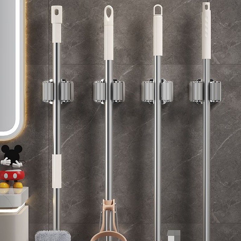 1-10Pcs Mop Broom Holder Wall  - Gardening Tools For Home 评论和价格