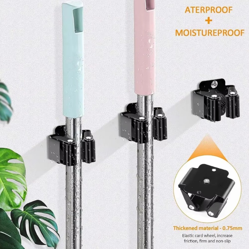 1-10Pcs Mop Broom Holder Wall  - Gardening Tools For Home 评论和价格
