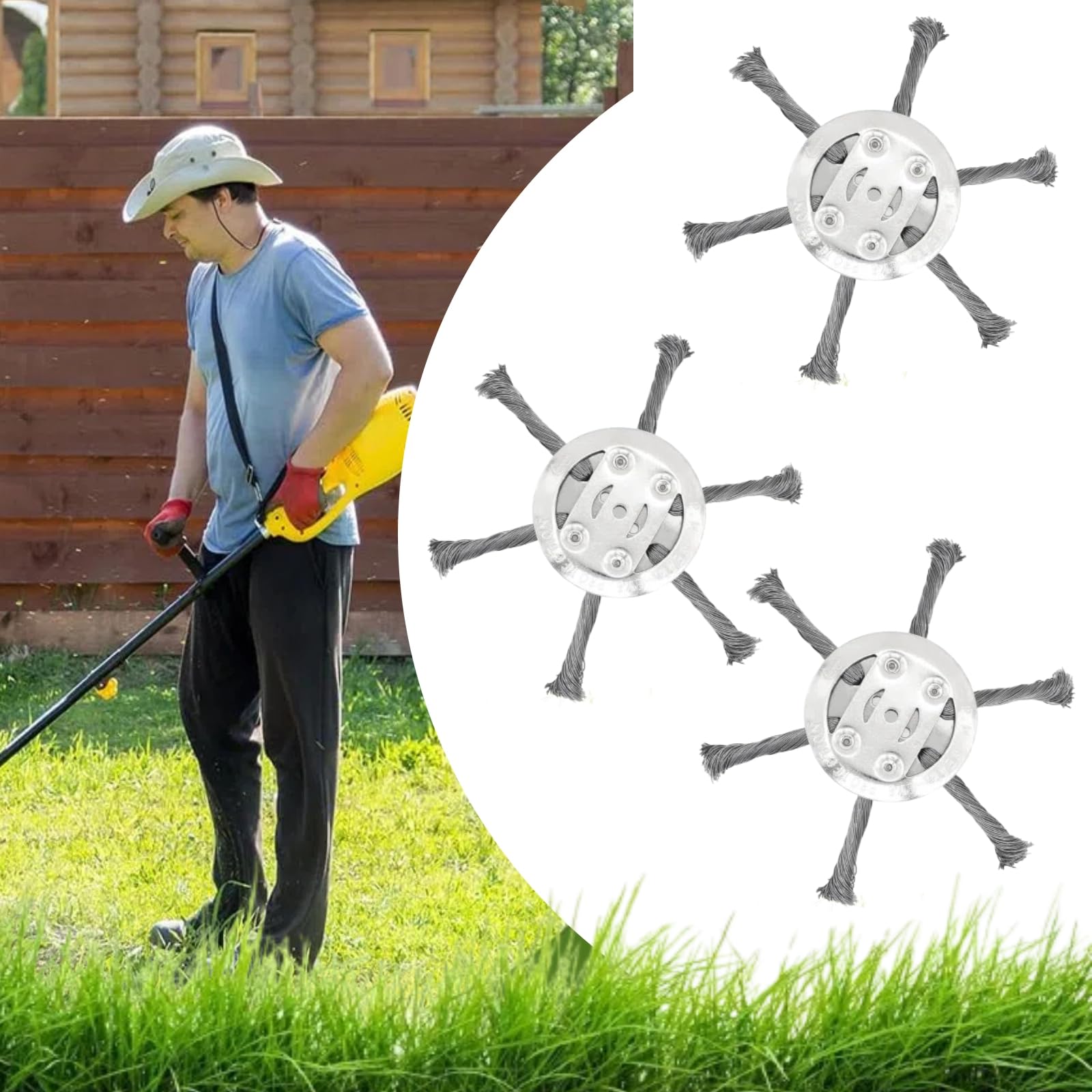 Wear Resistant Weed Brush Head - Gardening Tools To Remove Grass 评论和价格
