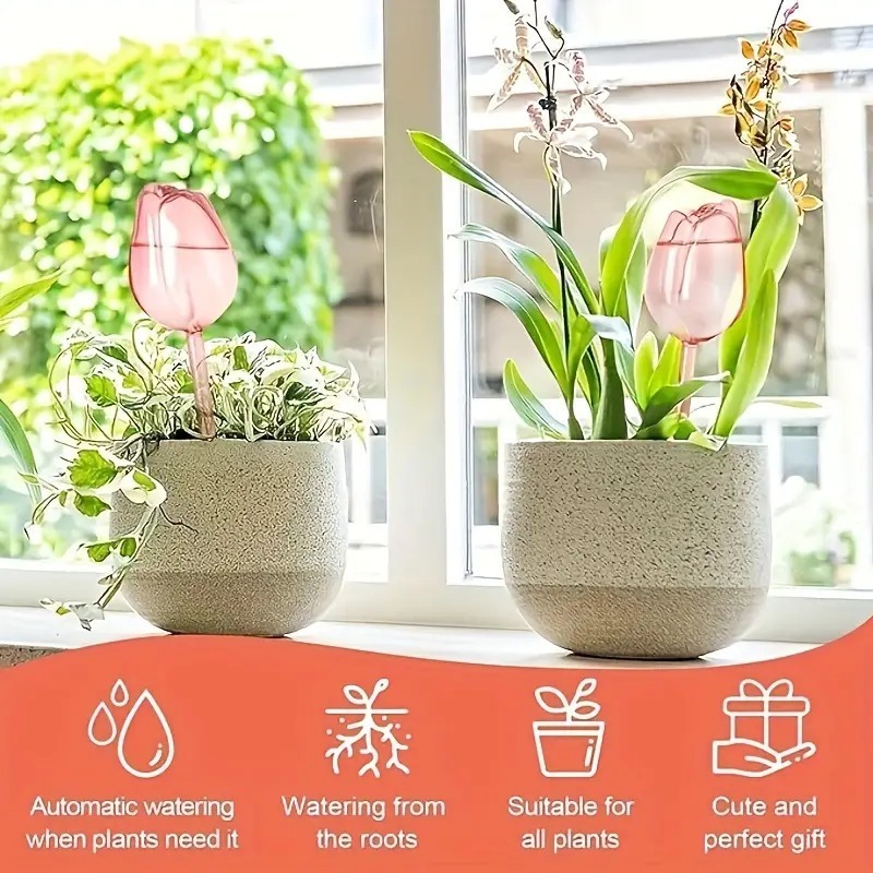 1/8pcs Premium Pink Self Water - Gardening Tools For Home 评论和价格