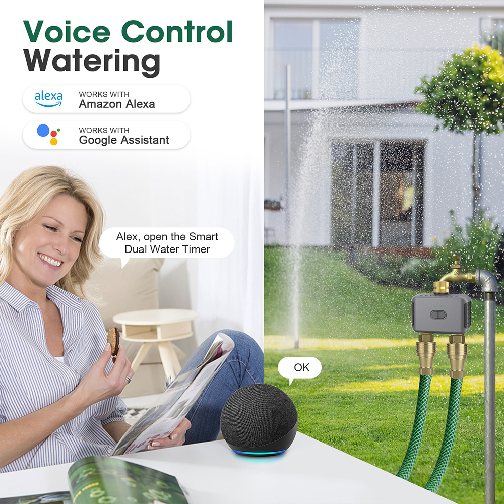 Tuya 2 Zone Watering Timer Gar - Gardening Tools For Home 评论和价格