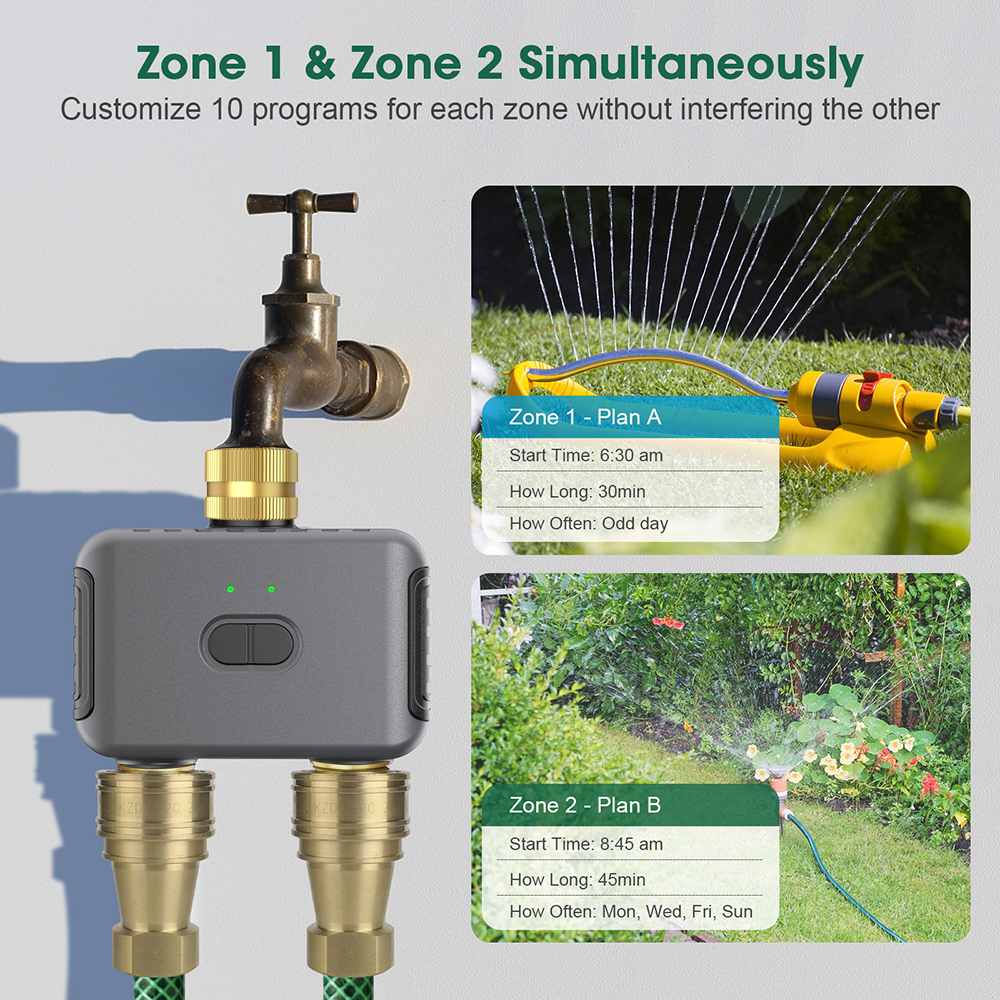 Tuya 2 Zone Watering Timer Gar - Gardening Tools For Home 评论和价格